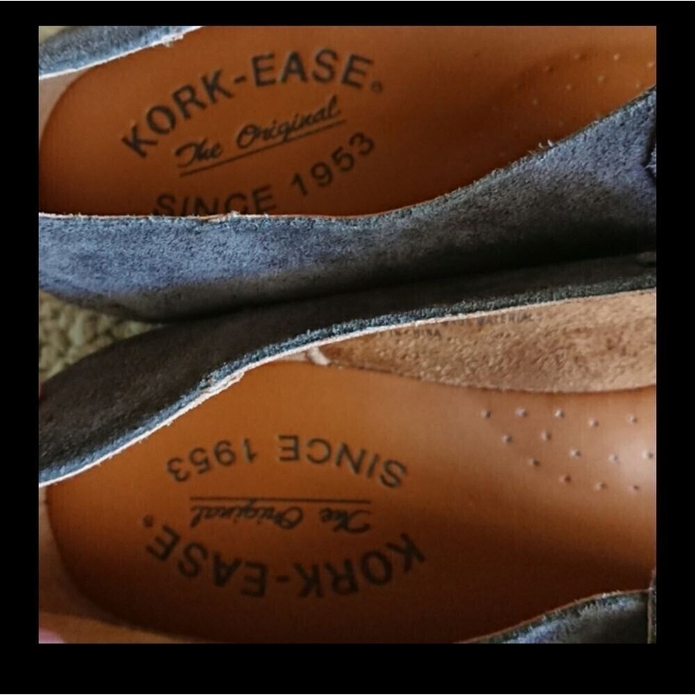KORK-EASE Prato Suede Mary Jane Flat In Dark Grey size 6.5M - Picture 9 of 14